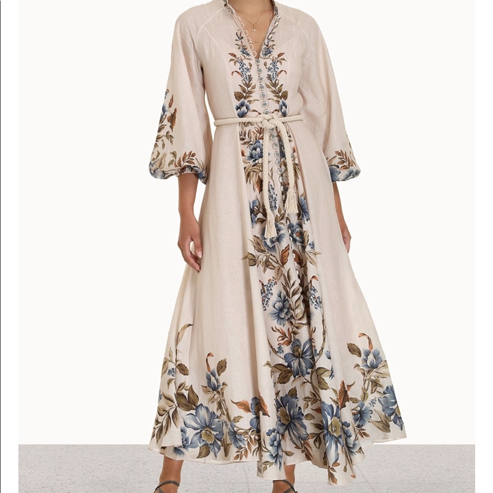 Zimmermann Aliane Billow Long Dress NWT